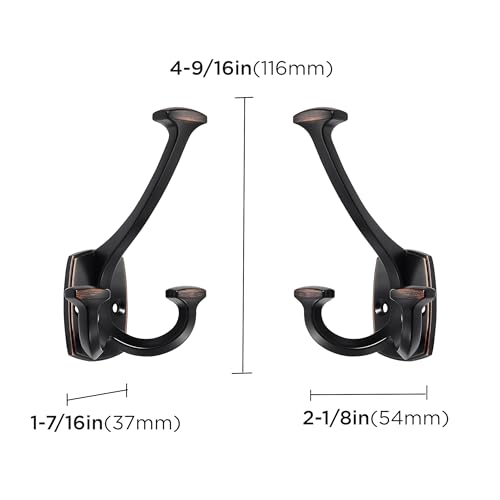 Large Wall Double (Oil Rubbed Bronze / 1 Inch(23mm)Hole Center)