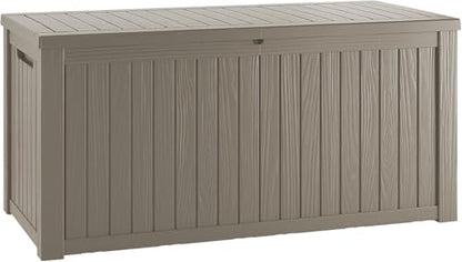 180 Gallon Resin Outdoor Storage Box (Gray / 180 gallons)