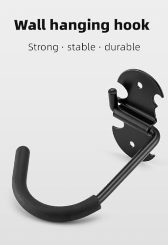 Bike Rack Garage Wall Mount Bicycles Hanger Storage Bike Stand Wall Hooks for Hanging Bike (Hook Bike Rack Black 1pcs)