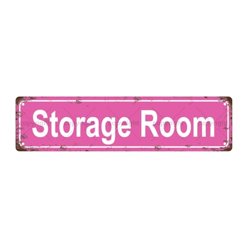 STORAGE ROOM SPACE Metal Tin Street Sign Bar Cafe Garage Cave Home Room Wall Bathroom Farmhouse Garden Porch Patio Decor (STORAGE ROOM)