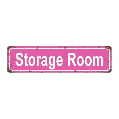 STORAGE ROOM SPACE Metal Tin Street Sign Bar Cafe Garage Cave Home Room Wall Bathroom Farmhouse Garden Porch Patio Decor (STORAGE ROOM)