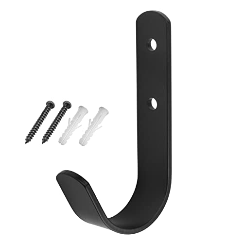10 Pack Black Steel J Hook