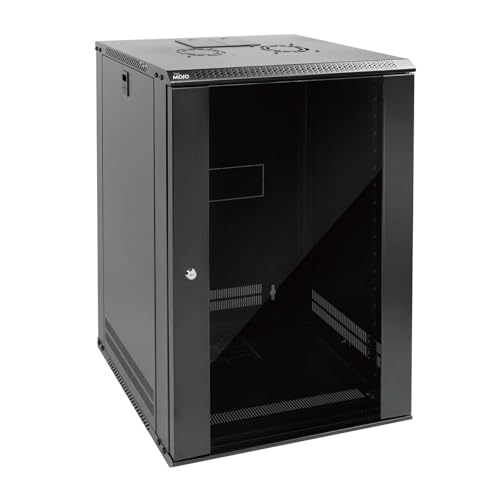18U Wall Mount Rack Network Cabinet for 19" IT Equipment (18U/Glass Door)