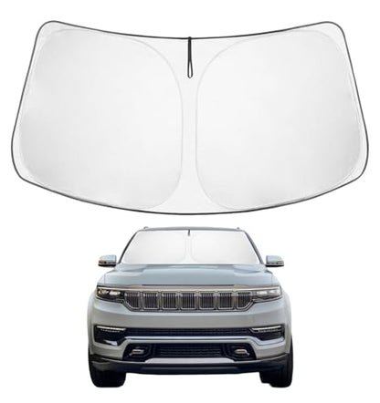 Custom Fit Car Windshield Sun Shade for 2022 (Jeep Wagoneer 2022-2025 2026)