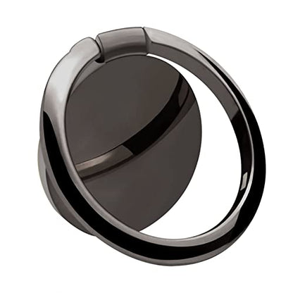 Metal Cell Phone Ring Holder Finger Ring Stand (Black)