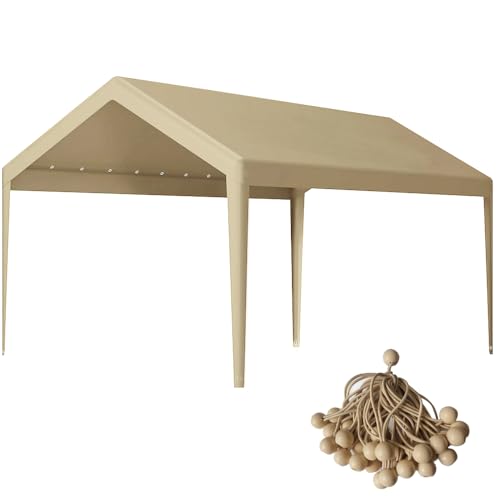 10 x 20 FT Carport Replacement Cover (10'x20' / Beige)