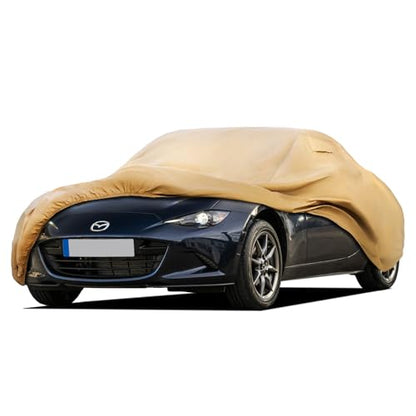Heavy Duty Outdoor Car Cover Custom Fit for 2005 (Custom Fit Mazda MX-5 / brown)