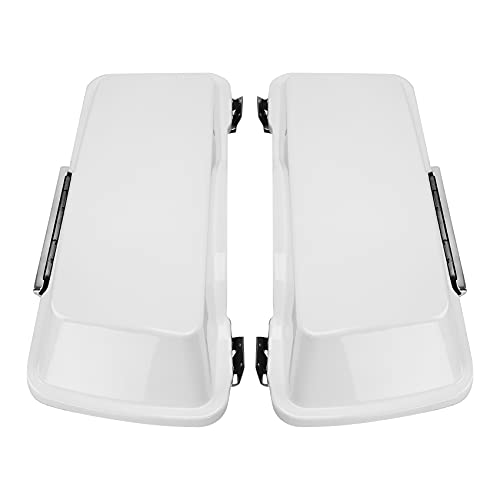 White Hard Saddlebags Fit for Harley Touring Road Glide King Street Glide Electra Glide 1994 (White / For 1994-2013)