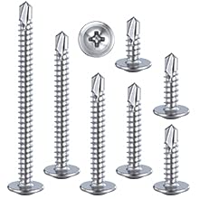 200pcs）#8×1 1 (#8X1-1/4" / Silver)