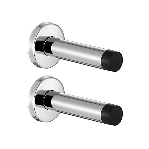 Door Stopper Chrome (2 Pack / Chrome & Black Tip)