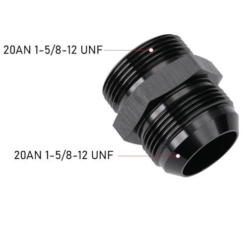 20AN Male Flare to 20AN ORB O (20AN to 20AN ORB / Black - 1PC)