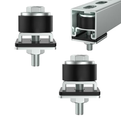 Anti Skid designTrolley Roller Wheels Limit Trolley Assembly Positioning for Unistrut Strut Channel with 1 (Anti-slip design Pack of 2)