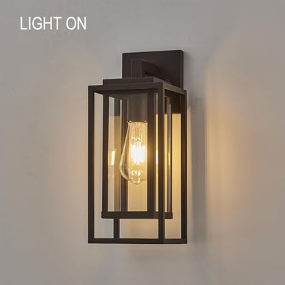 14" Double Cage Outdoor Wall Light (14-inch / Old Rust)