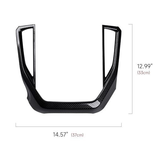 Car Center Console Navigation Panel Sticker ABS Carbon Fiber Decal Interior Trim Only for Subaru Forester 2025 2026 Accessories (Center Console Navigation Decal)