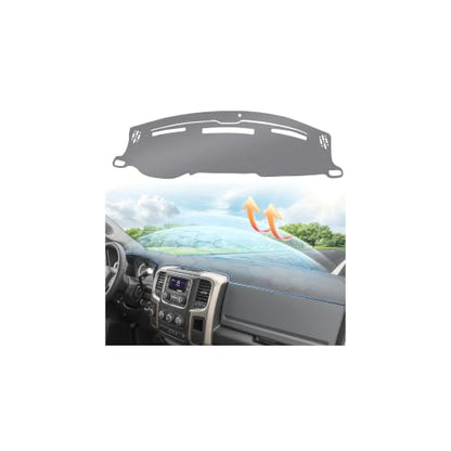 Gray Dash Cover for 2010 (5)10-18 Dodge Ram(Gray))