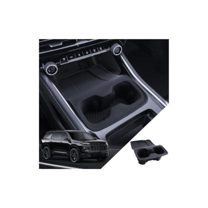 for Traverse Center Console Cup Holder& Charger Mat 2024 (for 2024-2026 Chevy Traverse)