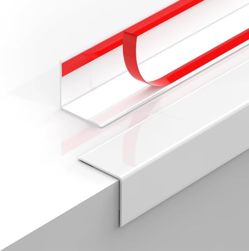 2PCS Wall Corner Protectors Guards (Pure White / 47.24" X 1.18")