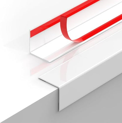 2PCS Wall Corner Protectors Guards (Pure White / 47.24" X 1.18")