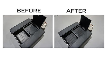 2022+ Tundra & 2023+ Sequoia Console Tray Liner (Pack of 2 / 2022+ Tundra Platinum,1794,TRD PRO & 2023+ Sequoia)