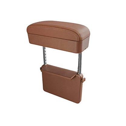 Auto Car Armrest Extender Support Elbow & Forearm Arm Wrist Rest Support Adjustable Height Comfort Pad Universal Fit for Most Car Models Center Console (Brown)