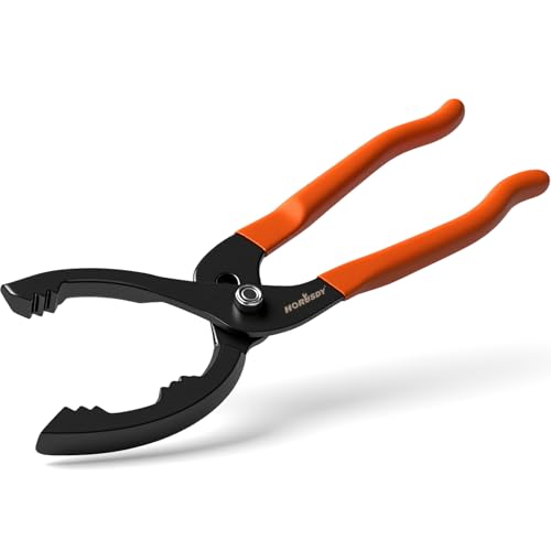 12" Adjustable Oil Filter Pliers (Orange)