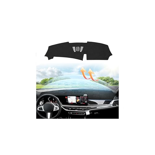 Black Dash Cover for BMW X5 2023 2024 2025 2026 Dashboard Cover Mat (60*33(BMW X5 23+))