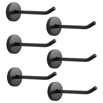 Coat Hooks Wall Mount Hooks for Hanging Hat Hurse Robe (Matte Black / 4 Inch (Wall))
