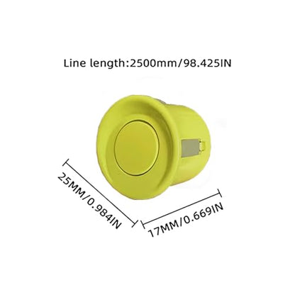 Parking Sensor Kit Backup Sensor Kit Reverse Sensor for Car 20 Color Options for Probes Adjustable Alarm Volume Professional Sensore de Reversa para Carro Safe Driving Assistant LightYellow (Light Yellow)