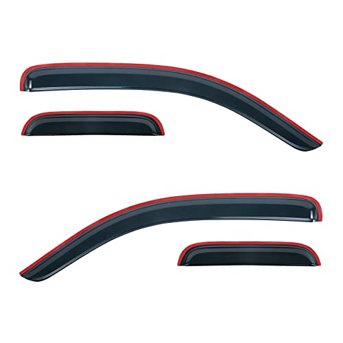 Outside Rain Guards Compatible with Toyota Tacoma Access 05 (For Tacoma Access 2005-2015)