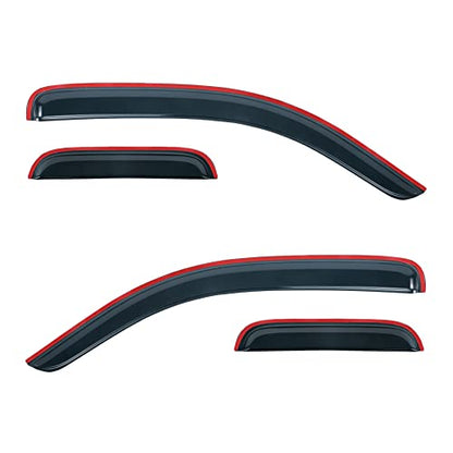 Outside Rain Guards Compatible with Toyota Tacoma Access 05 (For Tacoma Access 2005-2015)