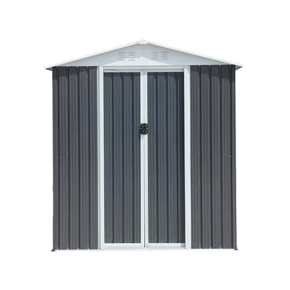 6x4 FT Outdoor Storage Shed (6x4 FT / Gray)