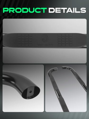 4 Inch Running Boards for Chevy & GMC (Semi-gloss black / Double Cab)