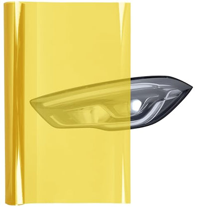 16 x 60 Inches Headlight Taillight Car Tint Vinyl Film (Ammo Yellow / 16in x 60in)