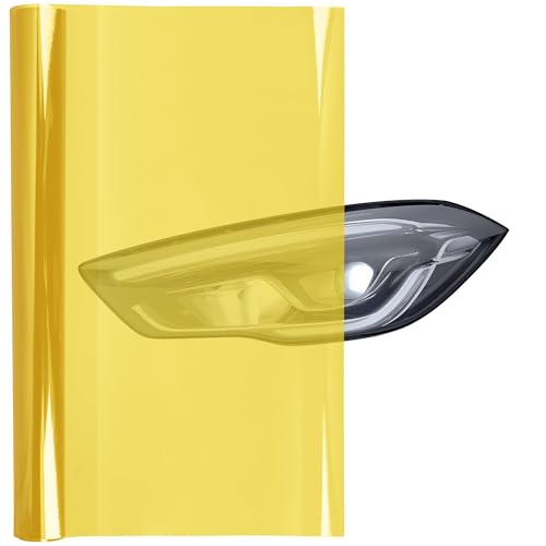 16 x 60 Inches Headlight Taillight Car Tint Vinyl Film (Ammo Yellow / 16in x 60in)