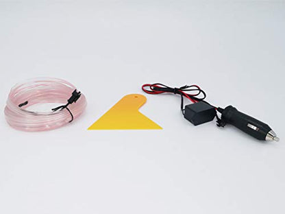 El Wire Neon Light Car Interior LED Lights (White / 5m)