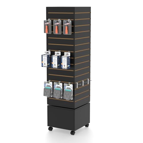 Rotating Slatwall Display Rack (Black)