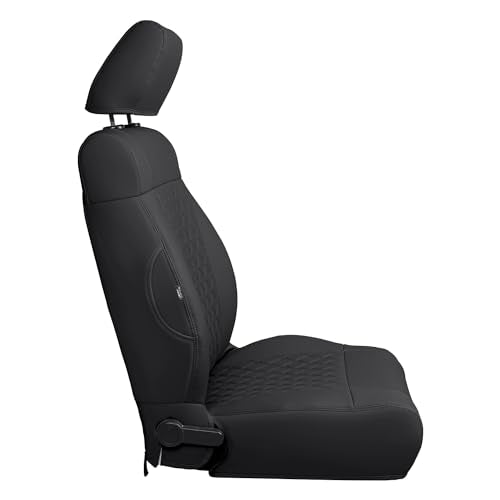 Wrangler JK Seat Covers Custom Fit for Jeep Wrangler (Black / 08-10 JK 4 Door Full Set)