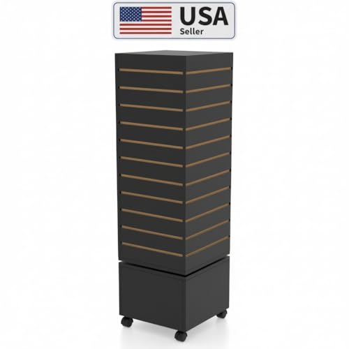 Rotating Slatwall Display Rack (Black)
