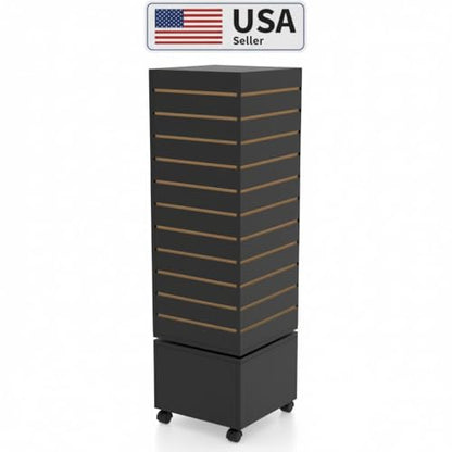 Rotating Slatwall Display Rack (Black)