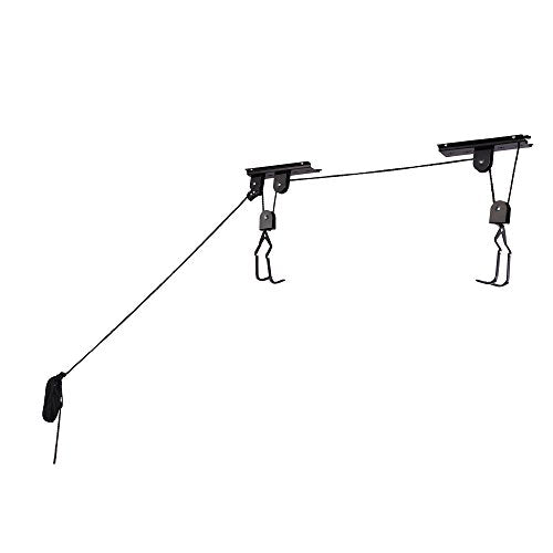 RAD Sportz Bicycle Hoist Quality Garage Storage Bike Lift with 100 lb Capacity Even Works as Ladder Lift Premium Quality (1-Pack)