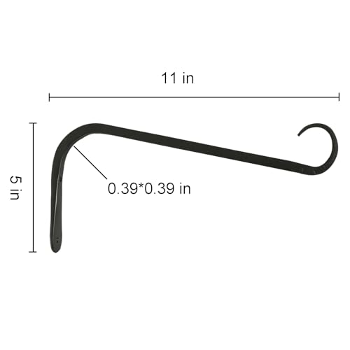 12 inch Plant Hanger (Black / 11in-acr-2-Black)