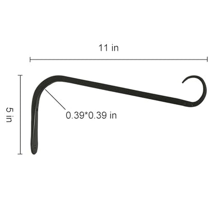 12 inch Plant Hanger (Black / 11in-acr-2-Black)