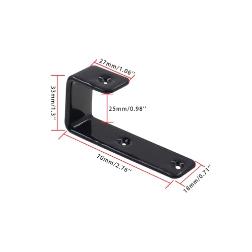 Bunk Bed Ladder Hooks Brackets (Black)