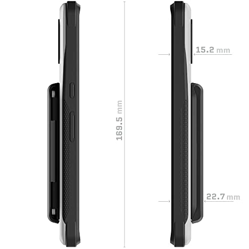 EXEC Pixel 7 Pro Case Wallet with Detachable Magnetic Credit Card Holder Heavy Duty Drop Protection Supports Wireless Charging Phone Cover Designed for 2022 Google Pixel7 Pro (Pixel 7 Pro / Gray)