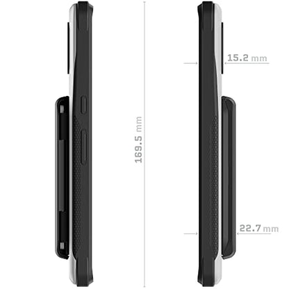 EXEC Pixel 7 Pro Case Wallet with Detachable Magnetic Credit Card Holder Heavy Duty Drop Protection Supports Wireless Charging Phone Cover Designed for 2022 Google Pixel7 Pro (Pixel 7 Pro / Gray)
