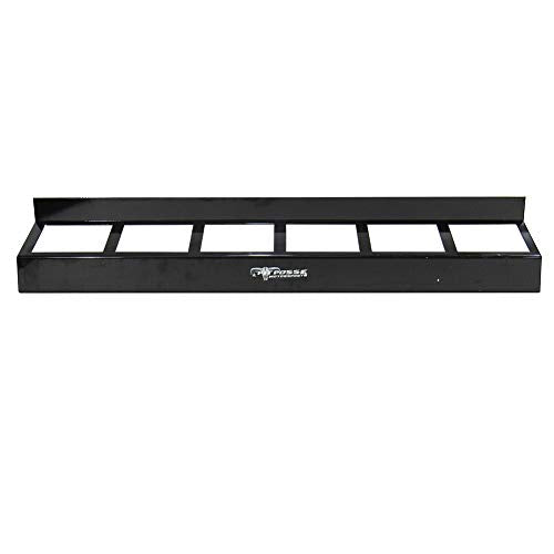 304BK Six Quart Oil Can Rack Holder 32" Caddy Wall Hanger Aluminum Shelf (Black)