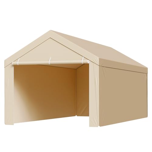 Carport Replacement Canopy Cover (Beige / 10x20ft)
