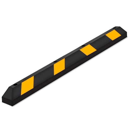 Parking Stopper for Garage Heavy Duty Rubber Parking Curb Stops 72” Garage Parking Stops 50 (50-Pack Black)
