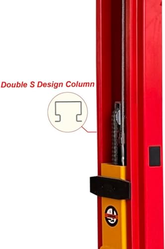 10000lbs 2 Post Lift Car Lift Auto Vehicle Car Lift Truck Hoist Floor Plate 220V (10000)