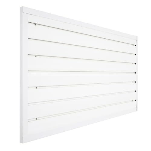 Slat Wall Paneling Garage Wall Organizer (White / 4x2ft)